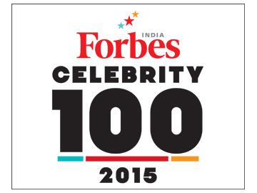 2015 Forbes India Celebrity 100: The wheel of fame and fortune