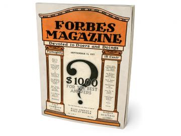 Here's how the first-ever Forbes magazine issue looked like!