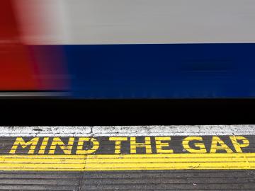 How can leadership best 'Mind the Gap' in large organisations?