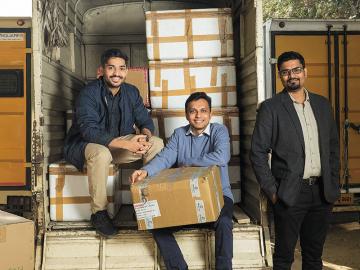 Pranav Goel, Uttam Digga, Vikas Chaudhary: On the right truck