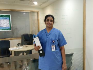 A day in the life of Anitha Abraham, an 'angel' on the hospital floor
