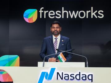 Freshworks, Indian SaaS poster child, ends first day on a high after Nasdaq listing
