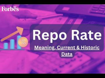 What is repo rate, current repo rate, and history of RBI repo rates in India (2000 to 2023)