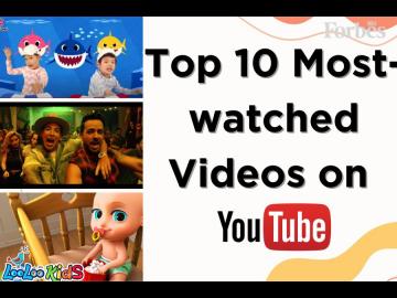 Top 10 most-viewed videos on YouTube in 2023