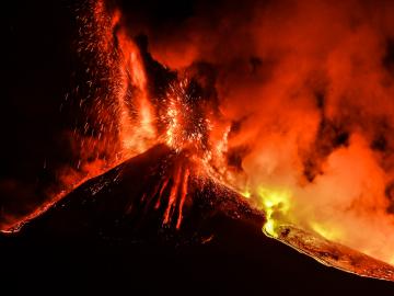Spewing fire: The volcanic paroxysms of Mount Etna