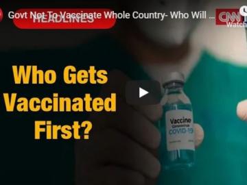 VIDEO: In India, who will get the vaccine first?