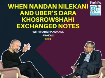 When Nandan Nilekani and Uber's Dara Khosrowshahi exchanged notes in India's tech capital