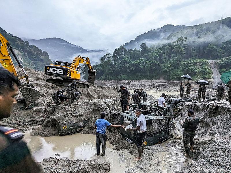 Photo  of the day: Aftermath of Sikkim flash flood