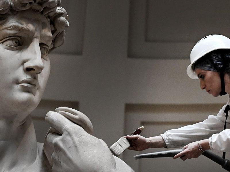 Michelangelo's David gets spa treatment in Florence