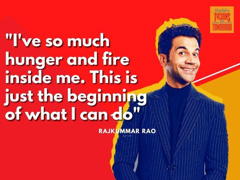 This is just the beginning of what I can do: Forbes India Tycoons of Tomorrow Rajkummar Rao