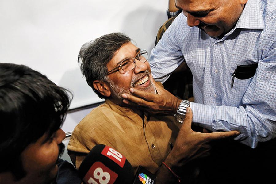 Kailash Satyarthi basks in Nobel glory