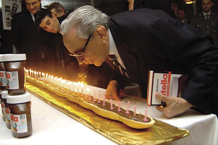 Confectionery king Michele Ferrero was 30th richest when he died in Feb