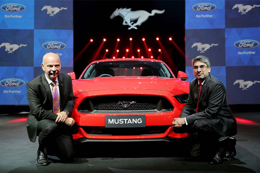 Ford unveils its iconic Mustang car in India