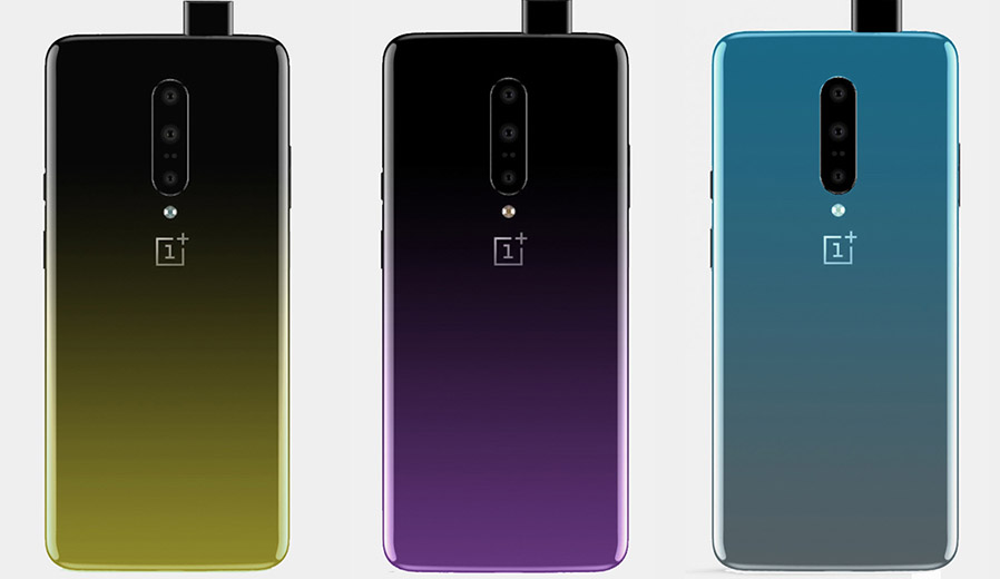 OnePlus 7 leaks reveal three new gradient finishes for the upcoming smartphone
