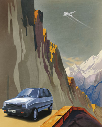 The small, fragile but immensely popular Maruti 800 