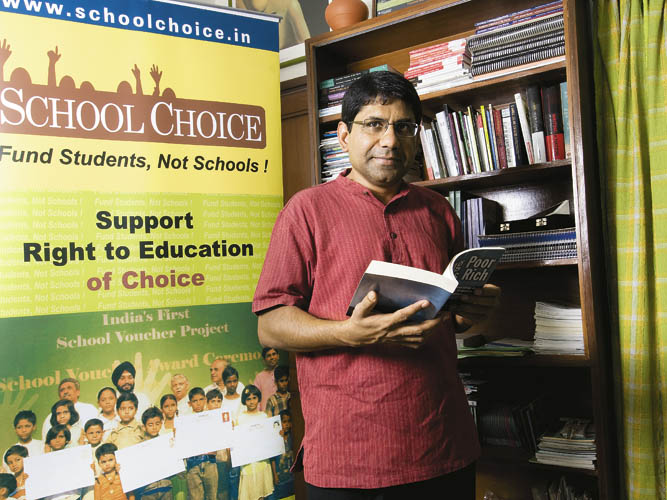 Parth Shah, President, Center of Civil Society has been campaigning for educational vouchers for four years now.
