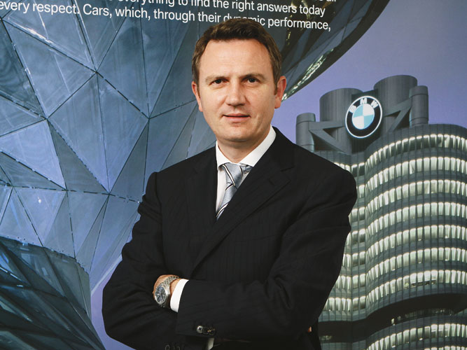 THE CHALLENGER: Peter Kronschnabl, President of BMW India