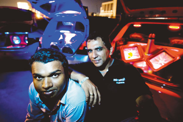 HIGH VOLUME Atish Krishnan and Ravi Nandrajog at Blazed Customs make funky car audio- a style statement