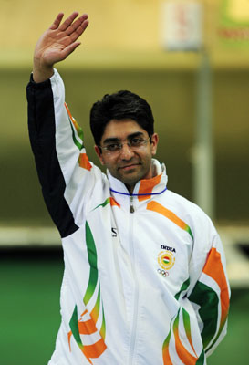 Abhinav Bindra,Gold in 10-metre Air Rifle, Beijing Olympics
