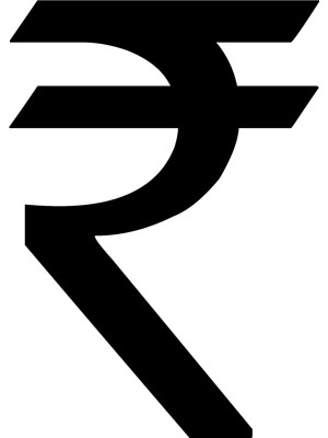Old Indian Rupee Symbol