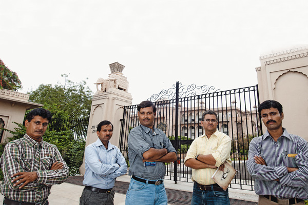 FAB FIVE The five journalists of Rajasthan patrika who cover the Rajasthan state assembly 
