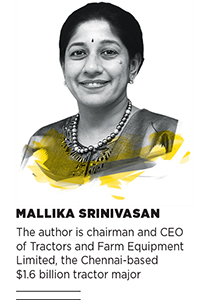 Mallika Srinivasan: A brilliant opportunity to overtake China