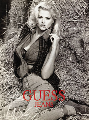 Anna Nicole Smith as model