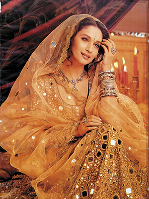 The costume worn by Madhuri Dixit in Devdas—it will be on display at The Fabric of India
