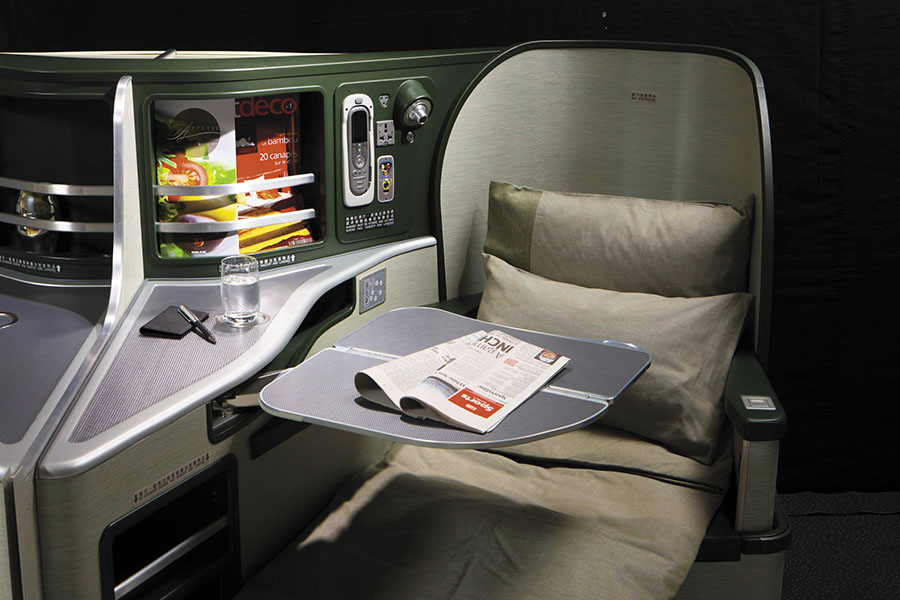 The long stretch: Try these cozy business class seats on your next long flight