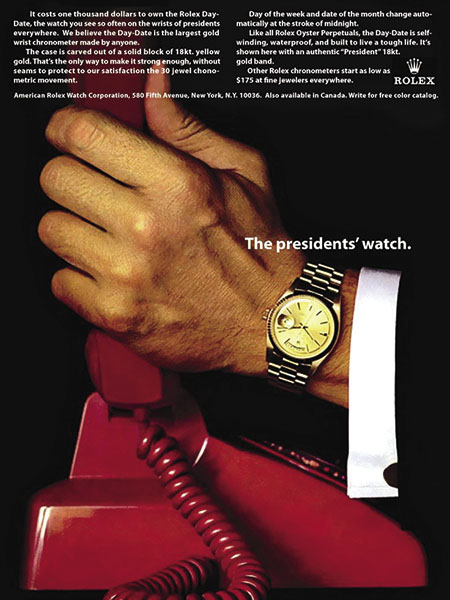 A brief history of keeping time: The Rolex President watch