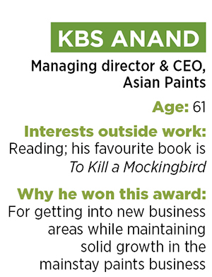KBS Anand: Taking Asian Paints to homes and beyond