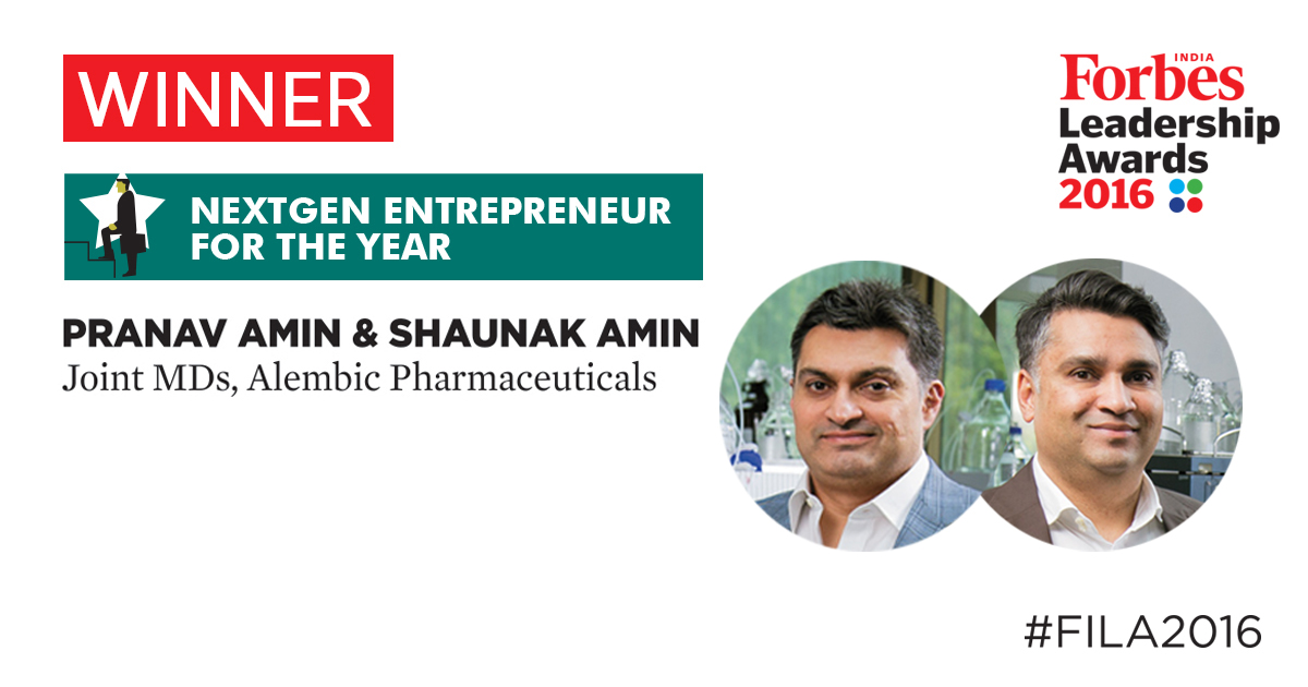 Pranav & Shaunak Amin: Living up to Alembic Pharma's legacy