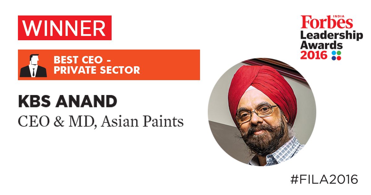 KBS Anand: Taking Asian Paints to homes and beyond