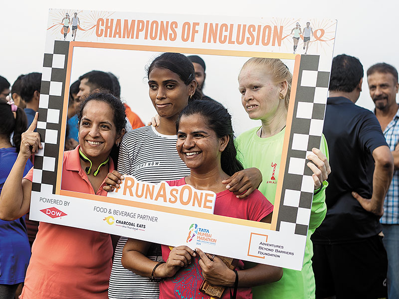 The Mumbai marathon gets more inclusive, with helping hands