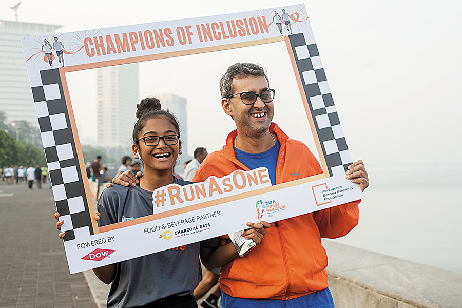 The Mumbai marathon gets more inclusive, with helping hands