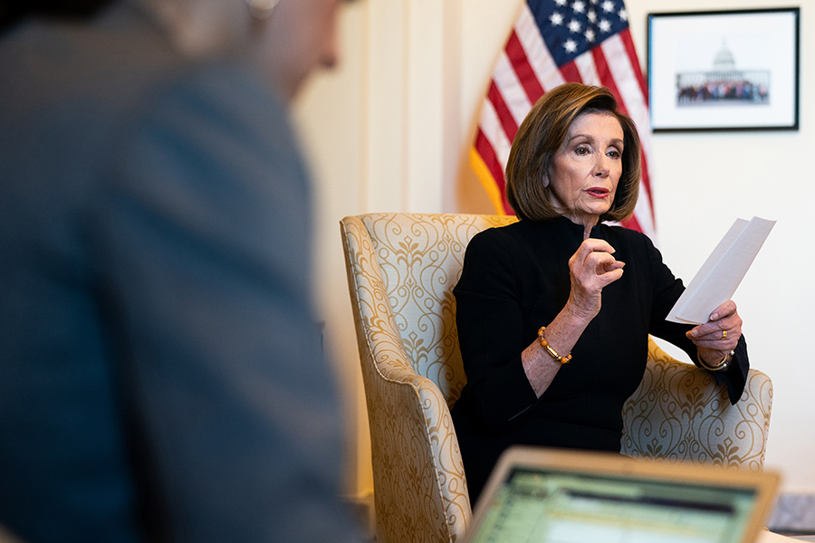 Steering impeachment with an iron grip, Pelosi forges a legacy she never sought