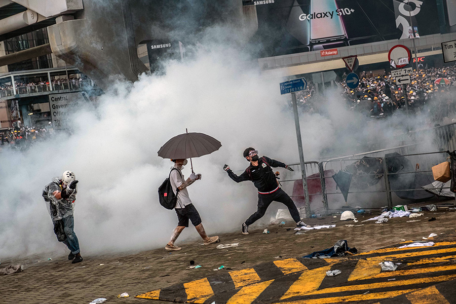 As protesters fill Hong Kong's streets, businesses are alarmed too