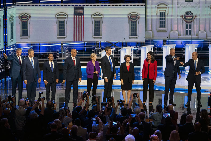 US Democrats diverge on economy and immigration in first debate