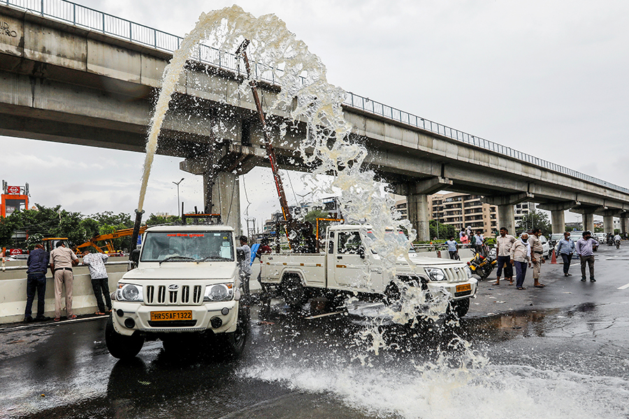 Photo of the day: The aftermath of rains in Gurugram
