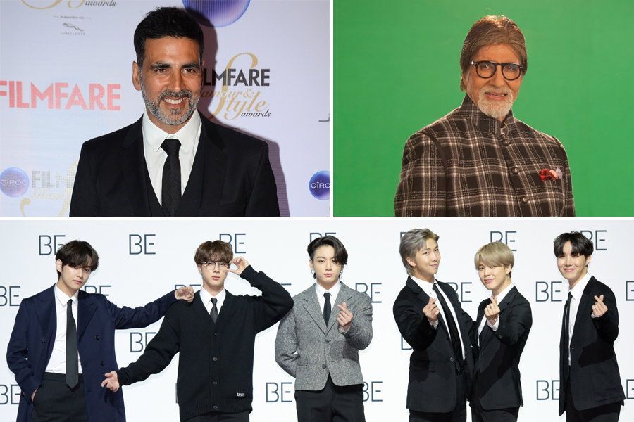 BTS, Akshay Kumar, Amitabh on Forbes Asia 100 Digital Stars list