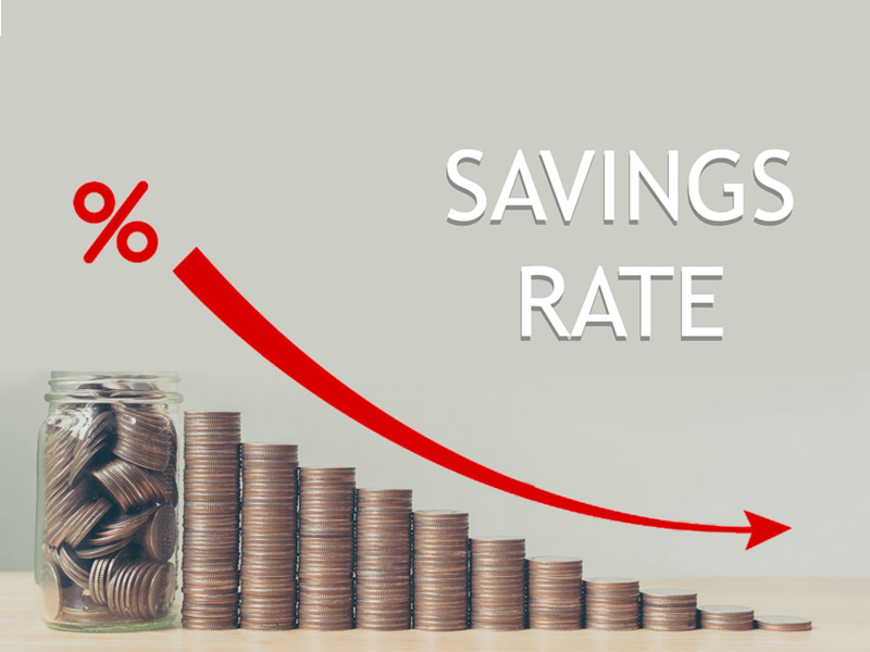 Will the savings rate continue to fall in 2020?