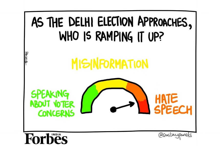 Comic: Hate in the time of Delhi elections?