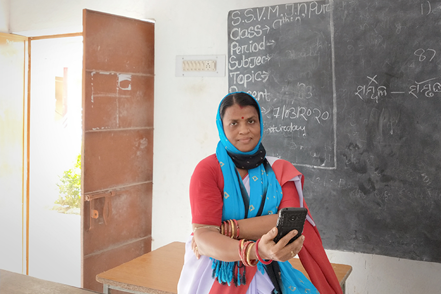 Day in the Life: How this village teacher adapted to online classes