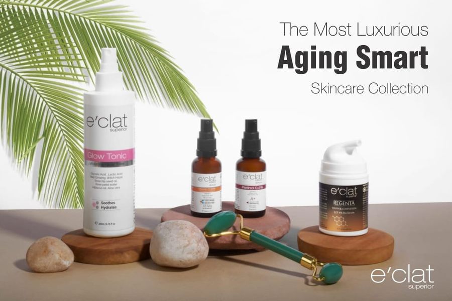 Enhance your Anti-Ageing Skincare ritual with e'clat superior