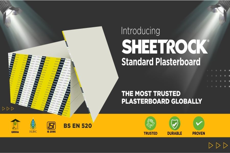 USG Boral launched SHEETROCK Standard Plasterboard in India