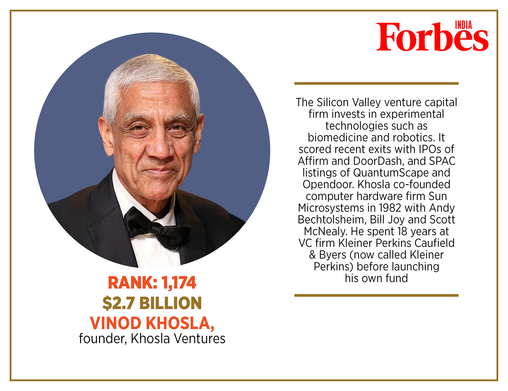 Richest Indian-Americans on the 2021 Forbes Billionaires' list