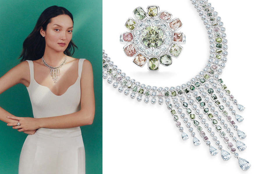 Heirloom alerts: Where diamonds and precious stones meet roses and light