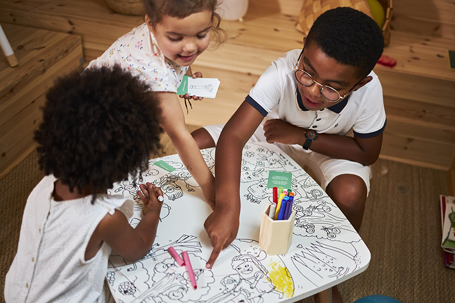 This new design could put an end to parents saying 'don't color on the table'