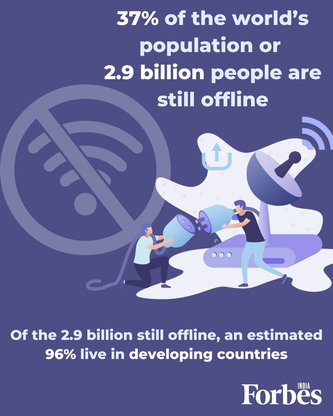 2.9 billion people in the world are still offline: report