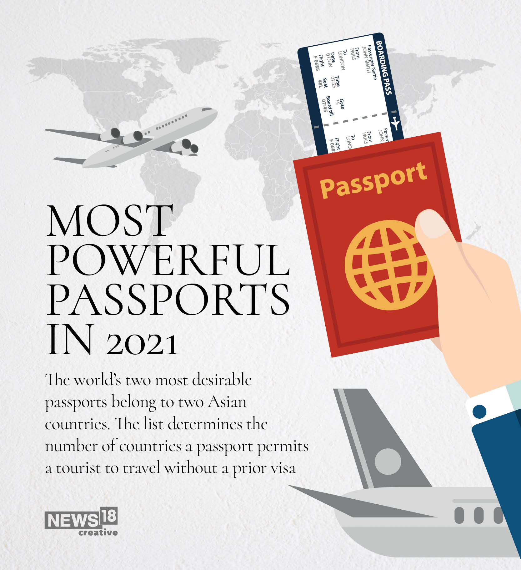 News By Numbers: Most powerful passports in 2021